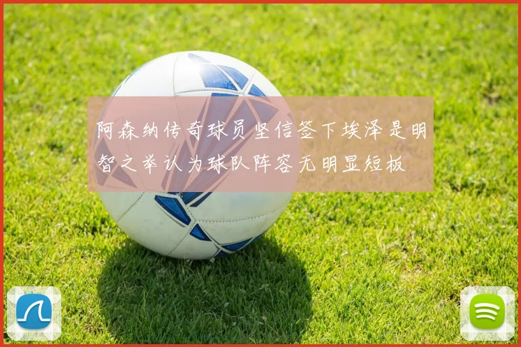 阿森纳传奇球员坚信签下埃泽是明智之举认为球队阵容无明显短板